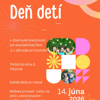 Deň detí 14.6.2026 o 15:00 v zborovej miestnosti
