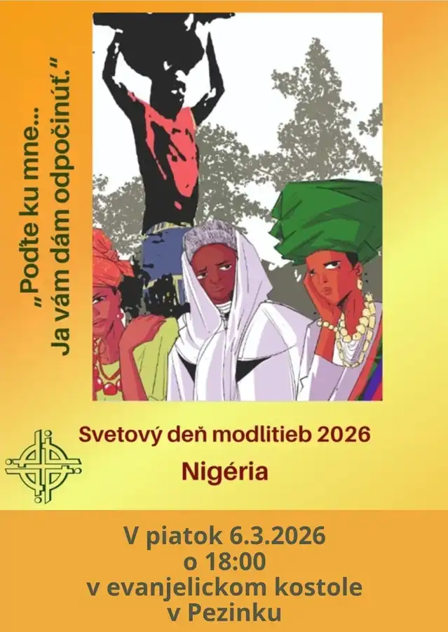 Svetový deň modlitieb 6.3.2026 o 18:00 v ev. kostole v Pezinku
