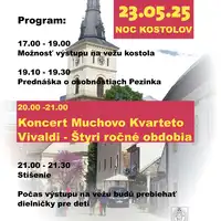 Noc kostolov 23.5.2025